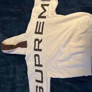 Supreme Paneled Hooded Sweatshirt “Natural”